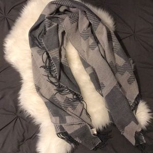 Grey Large Blanket Scarf